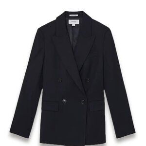 Mint Condition Reiss Wool Blend Double Breasted Suit Blazer - Size 0